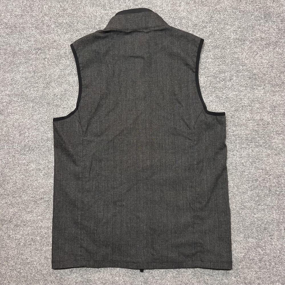 G/FORE Vest Mens Small Gray Quilted Tweed Full Zip Golf Padded Outdoor Lined - Picture 3 of 10